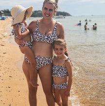 Load image into Gallery viewer, leopard mother daughter bikini