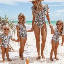 Load image into Gallery viewer, leopard mother daughter bikini