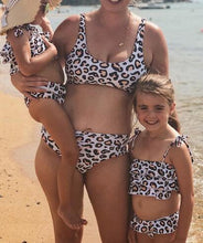 Load image into Gallery viewer, leopard mother daughter bikini