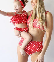 Load image into Gallery viewer, leopard mother daughter bikini